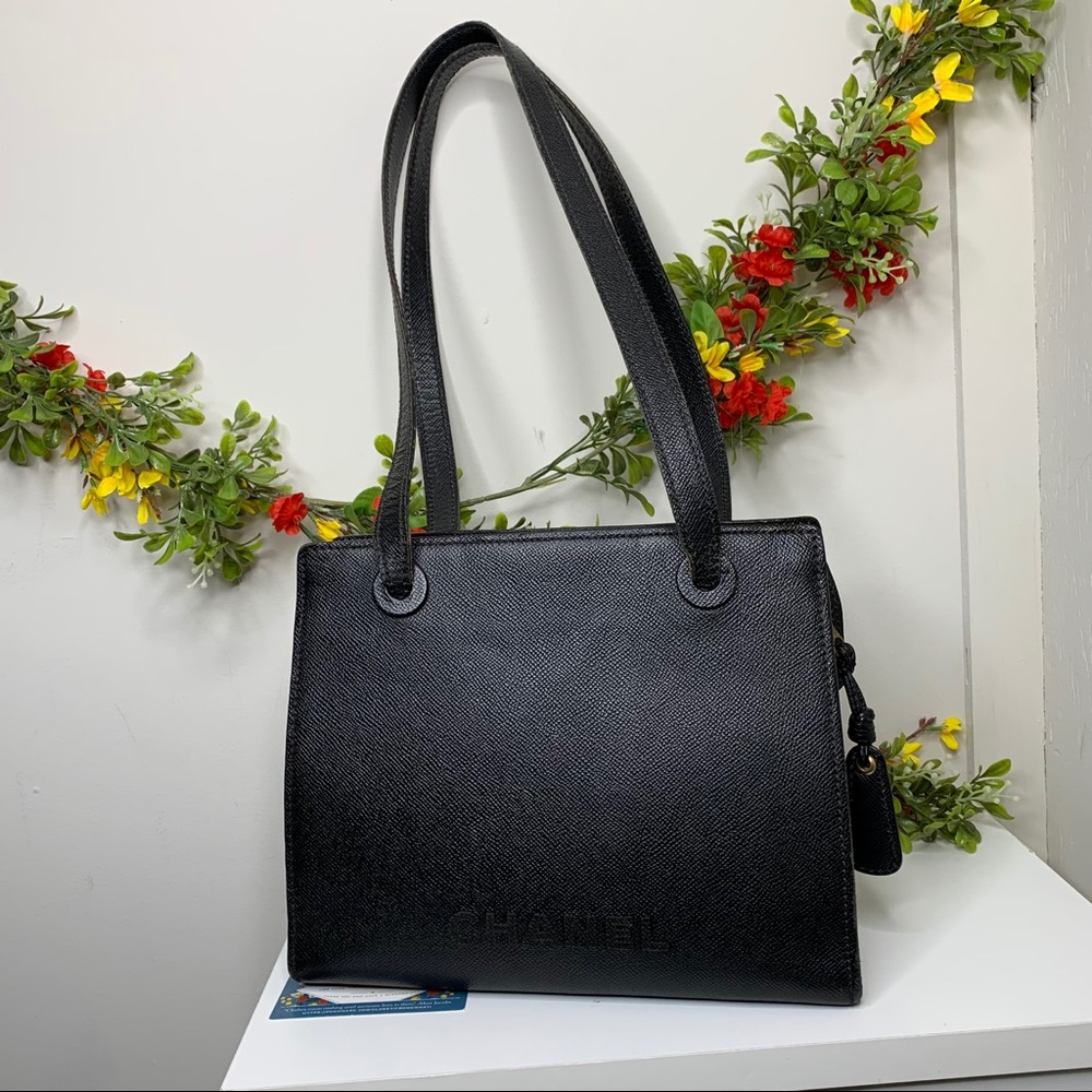 Vintage Chanel Caviar Rise-On Long Shoulder Bag